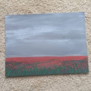Fleids Of Grey Painting